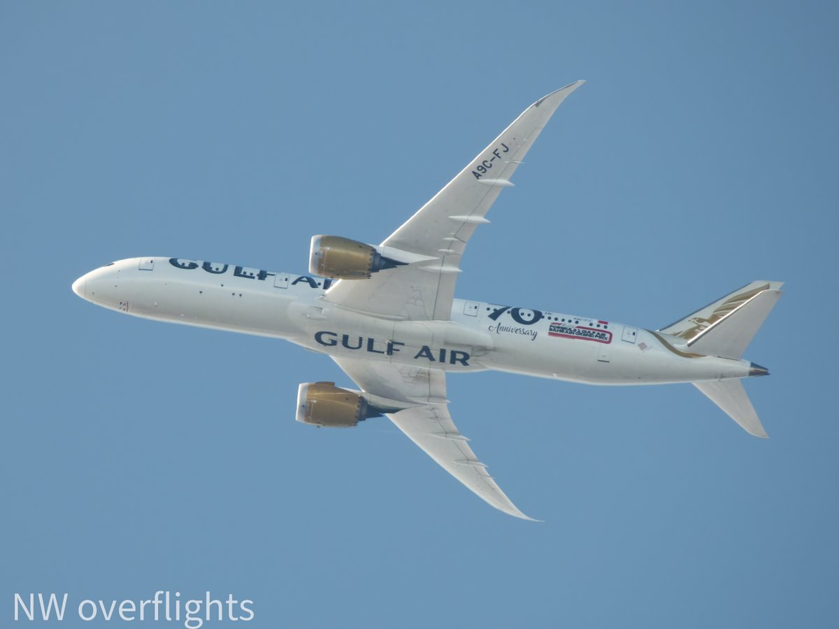 Gulf Air 787-9 A9C-FJ, MAN-BAH 10,000ft. 7/4/24. #P1000 #aviationdaily #aviationlovers #avgeek.