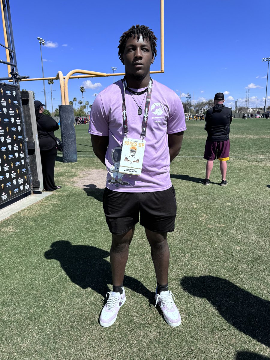 JUSTCHILLY's tweet photo. ASU Spring Practice
Day 6 was packed!!! In state talent came out big time!! (Pt.2)
@CChavezFB
β27 QB Mason Penrod
β27 DE Mekhi Hodge
β25 WR Peyton Stokes
β25 WR Nevin Reed
β26 DE Kendrick Gilmore
Oaks Christian (CA)
β25 Jayden Thierry
@WestwoodFBMesa
β26 James Marshall https://t.co/FembT2J8Mr