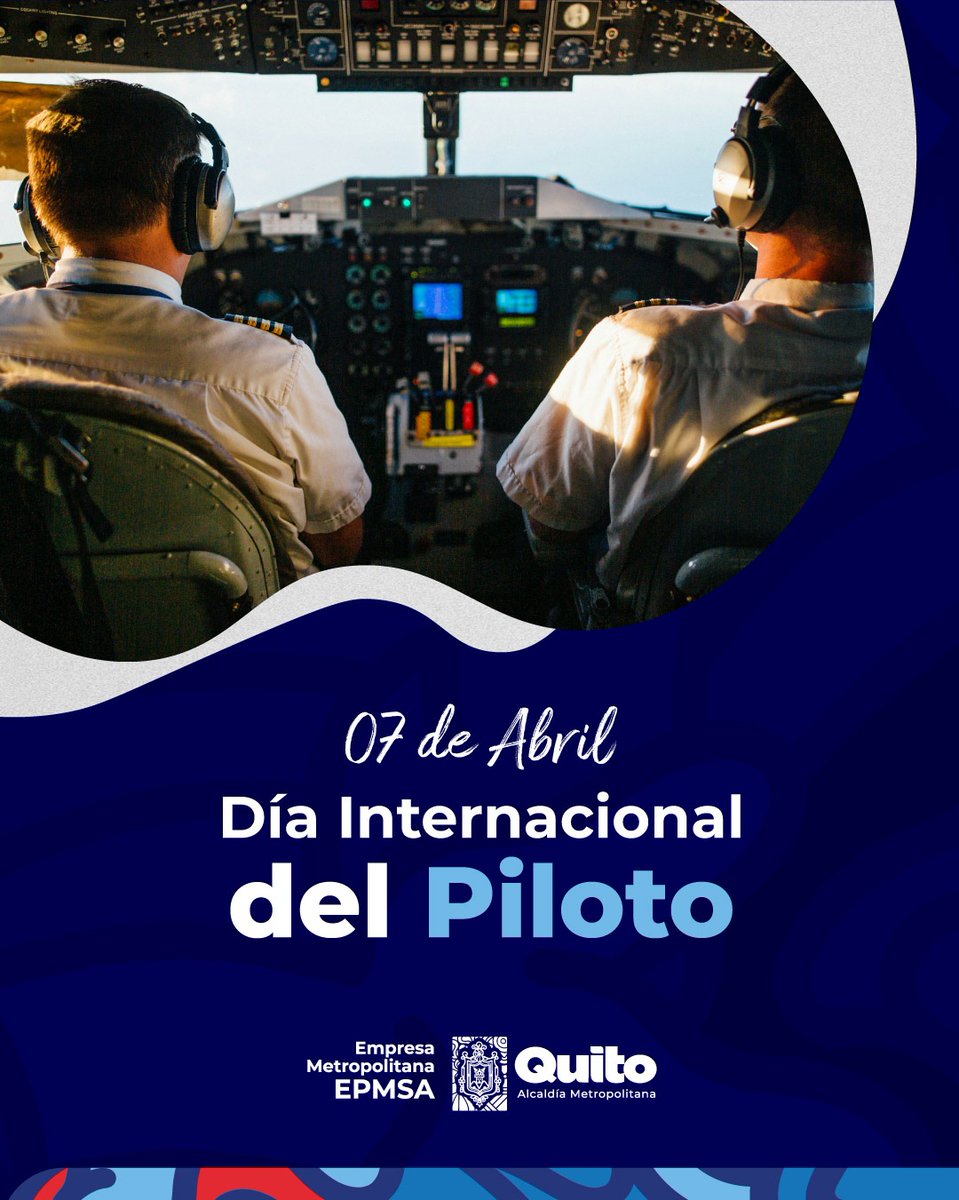 🙌 #QuitoConmemora | Nuestro fraterno saludo a las y los pilotos quienes, con su trabajo y profesionalismo, hacen que cada vuelo sea una experiencia agradable y segura.

Felicitaciones al conmemorarse hoy el #DíaInternacionalDelPiloto.

#AeropuertoDeQuito
#QuitoRenace