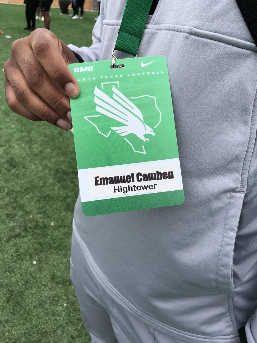 Had a great time in Denton for the @MeanGreenFB Spring Game. #GMG @HightowerFB