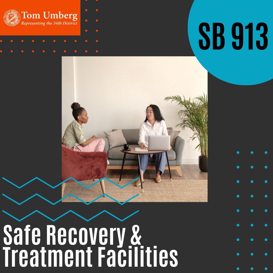 I’m proud to be authoring #SB913 this year to strengthen the laws and regulations governing #SubstanceUseDisorder treatment facilities.  

Together, we can create a safer, more supportive environment for all Californians seeking a path to #recovery. #CALeg

@CalCities, @OCGovCA