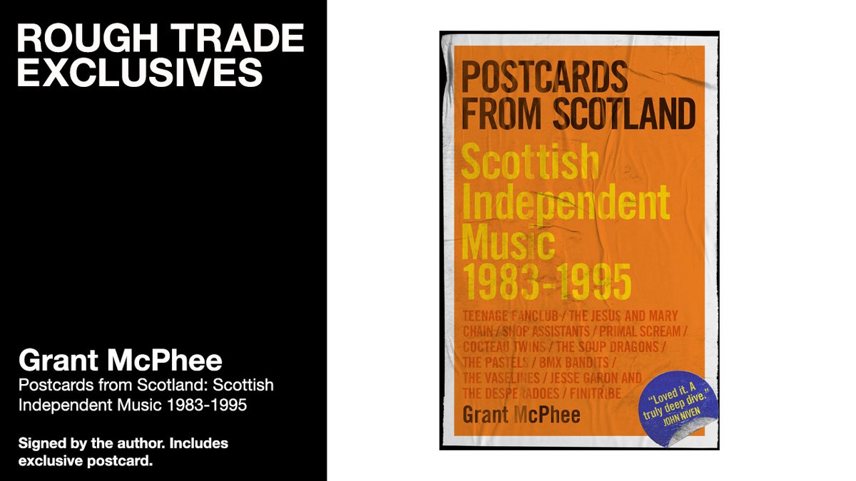 EXCLUSIVE @GrantMcPheeFilm chronicles the radical transformation of Scotland’s independent music scene 1983-1995. Drawing from over 100 interviews with the key players of the time, (Cocteau Twins, JAMC, Primal Scream & more) @OmnibusPress roughtrade.com/en-gb/product/…