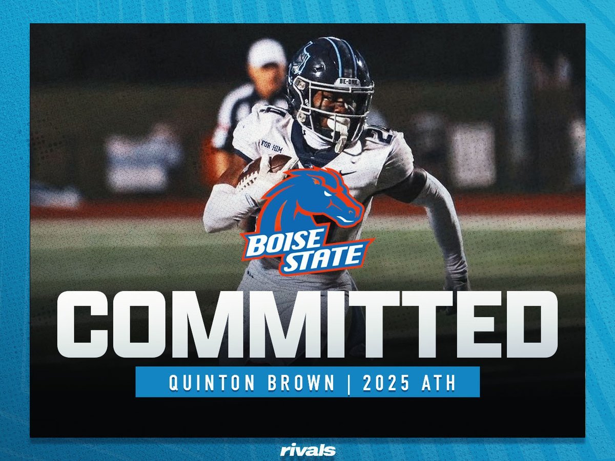 BREAKING: Boise State lands a commitment from 2025 Argyle (Texas) Liberty Chrsitian School ATH Quinton Brown! n.rivals.com/content/athlet…