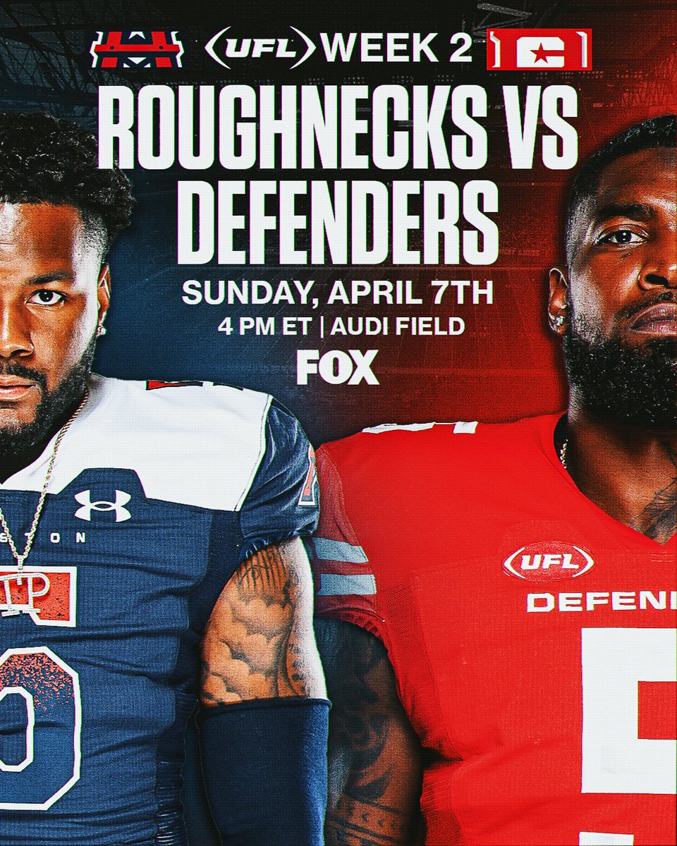 What a start to the #DCDefenders and the #HoustonRoughnecks 
Fun, fast, innovative, exciting, rough, tough, raw, rugged, defensive, offensive, thrilling, nail biting, hard hitting, smash mouth, in your face all access, football, THIS IS THE UNITED FOOTBALL LEAGUE #UFL #UFL2024