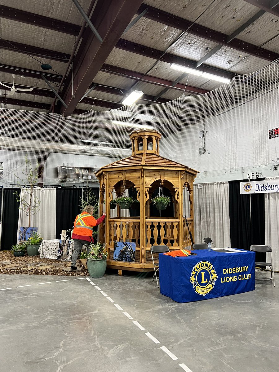 Look at this #Gazebo built by #Didsbury #Lions fundraiser draw end of August. Tickets $10