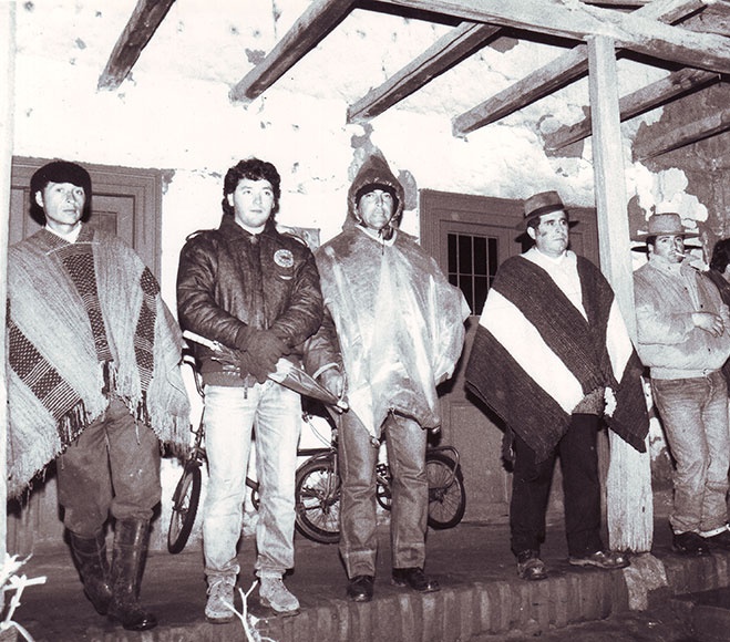 Campesinos chilenos. Años 90
