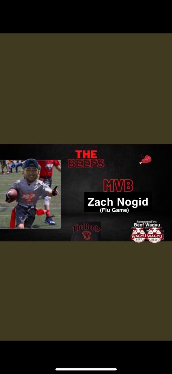 LIBeefs's tweet photo. First MVB of the 2024 Spring Beef season goes tooooooooo……
@ManOfNog 

2 tuddys and some great footwork;) #NogBeefFluGame https://t.co/WF9eJuIUoY