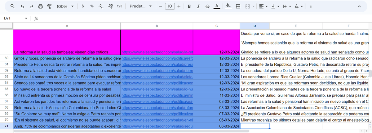 _Hermeneuta_'s tweet photo. La parte más ingrata y fastidiosa de la investigación es la recolección de datos. Es probablemente en lo que más se demora uno y sin embargo, cuando queda bien hecha, es la que más satisfacciones genera 🥰 #PhDLife #ControversyMapping #DataHarvesting https://t.co/KOZKbGIpIv