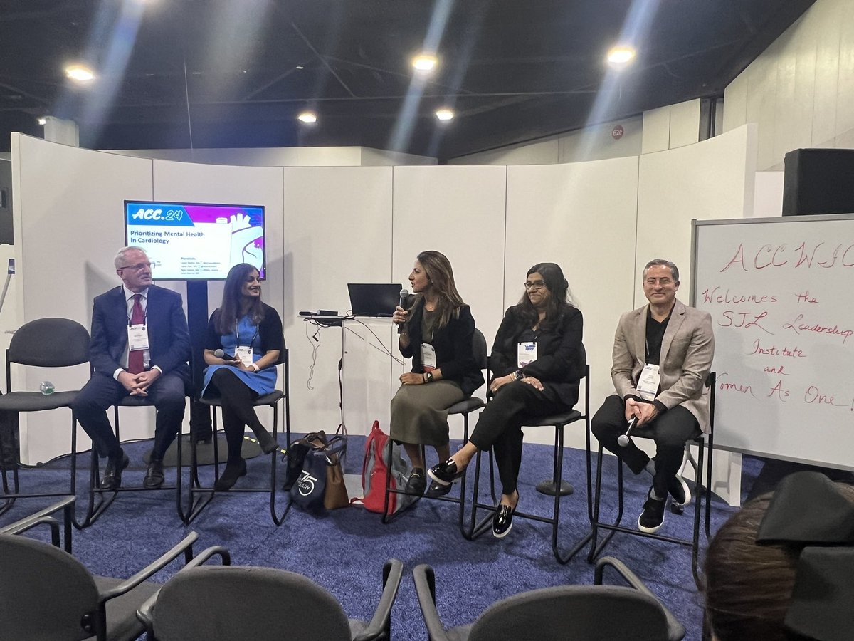 #ACC24 @ACCinTouch Session on Mental Health By ❤️❤️💥💥 @DrLaxmiMehta @AmbreenMohamed @retu_saxena @JasonKatzMD Dr. Warner 💥Empowered culture to help 💥Allyship & support 💥Know ur limitations/seek help 💥Languishing, Burnout 💥Normalize, advocacy, & Peer support…