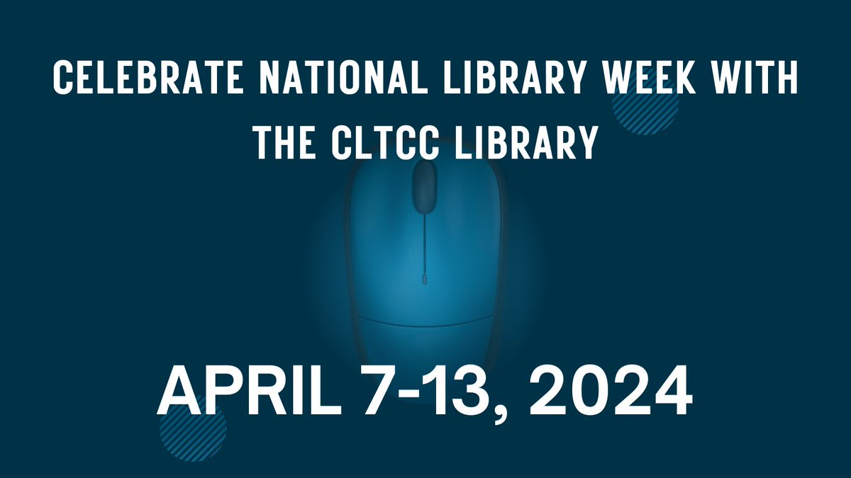 goCLTCC's tweet photo. It's #NationalLibraryWeek, a time to celebrate our nation's libraries, the contributions of librarians & library workers, and promote the services & resources provided by libraries. Visit https://t.co/3rgezJPRoB to learn more about the CLTCC Library.
#goCLTCC😸 #CLTCCLibrary📚 https://t.co/wWGeNrZ19Y