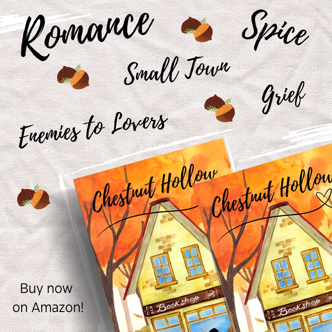 amzn.eu/d/5SEXEh2 So proud of my little book! If you're interested in small town romances, with a little spice, you'll love Chestnut Hollow. Check it out on Amazon!