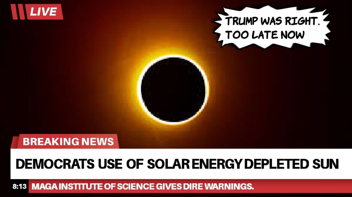 #FoxNews and #MAGA Institute of Science issue dire warning on #solarenergy