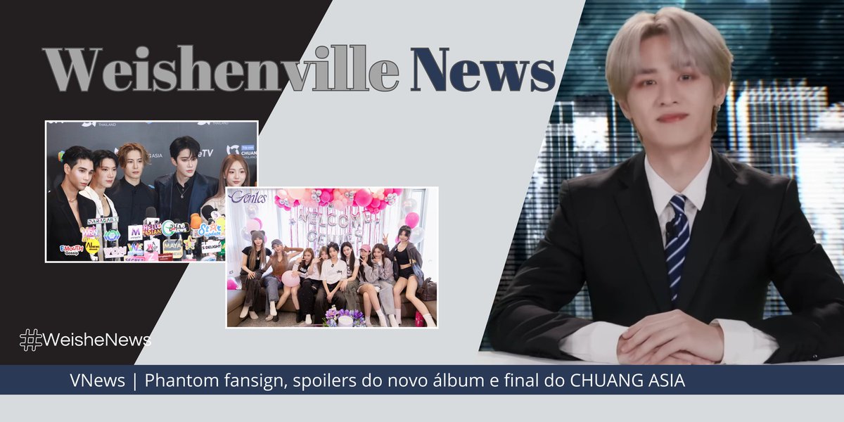 📰 | Sejam bem-vindos à Weishenville News! 

Se perdeu nos conteúdos do WayV esta semana? Dá uma passadinha aqui que a gente te ajuda! 

Resumo dos tópicos mais importante da semana todos os domingos, às 17h30. 

#WeisheNews #WayV