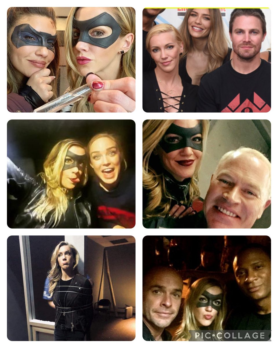 Some little fu throwback photos of gorgeous @katiecassidy as the amazing Black Canary.😀🙏🙏🙏🙏 #Arrow #BlackCanary