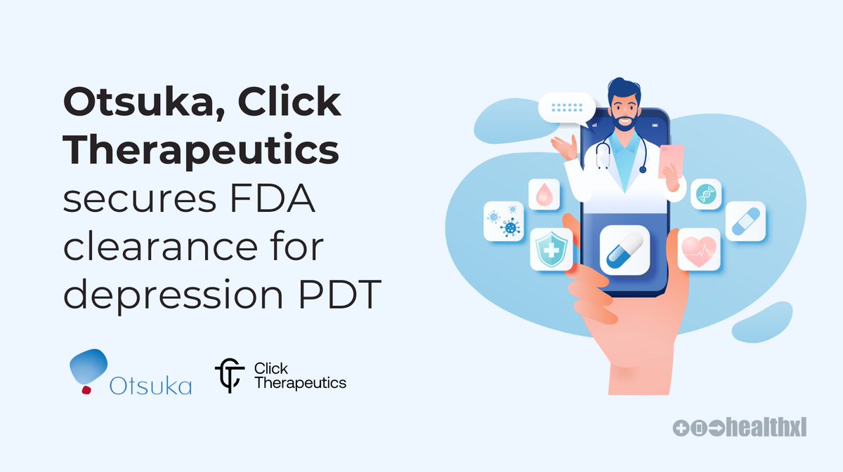 health_xl's tweet image. 🎉 Otsuka Scores Major Win! FDA clears the first DTx for depression 🚀

📊Read about how Otsuka's long-standing commitment to this field could potentially chart a new way forward depression treatment.

 portal-beta.healthxl.com/articles/49c6c…

#healthcare #mentalhealth