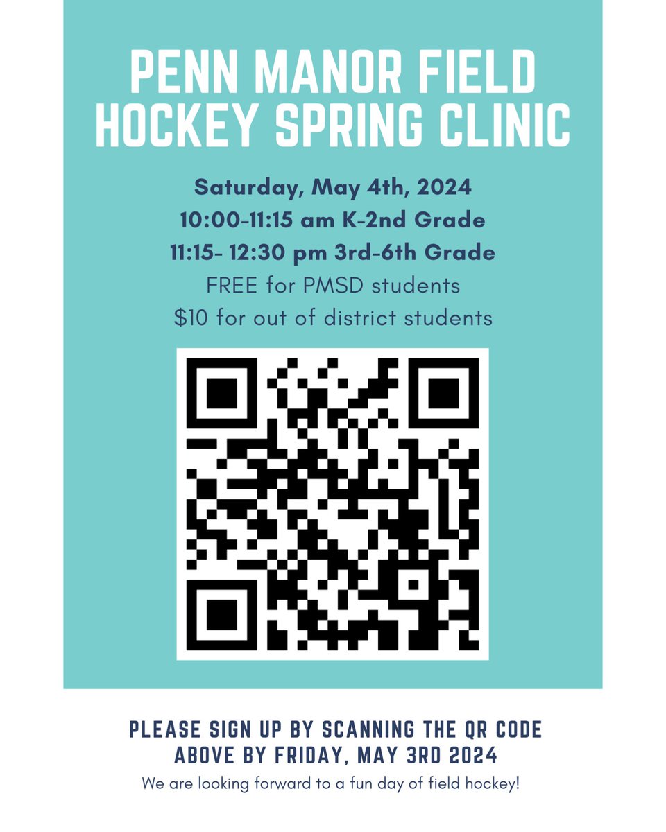 Join us on May 4th for a fun day of hockey - We hope to see you there! 🏑🤩 

forms.gle/wZsj6UicNWBzFP…