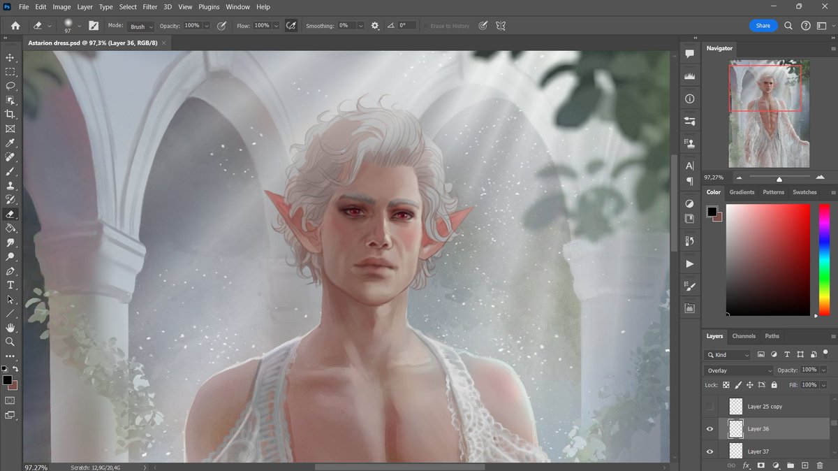 AncelleArt's tweet image. That feeling when I wanted to finish the art on Friday, but Sunday is already ending, and I still don&apos;t know how many hours it will take to complete it 😭Astarion&apos;s face is a real challenge for me, I had to redraw it several times and I&apos;m still not happy with it😭