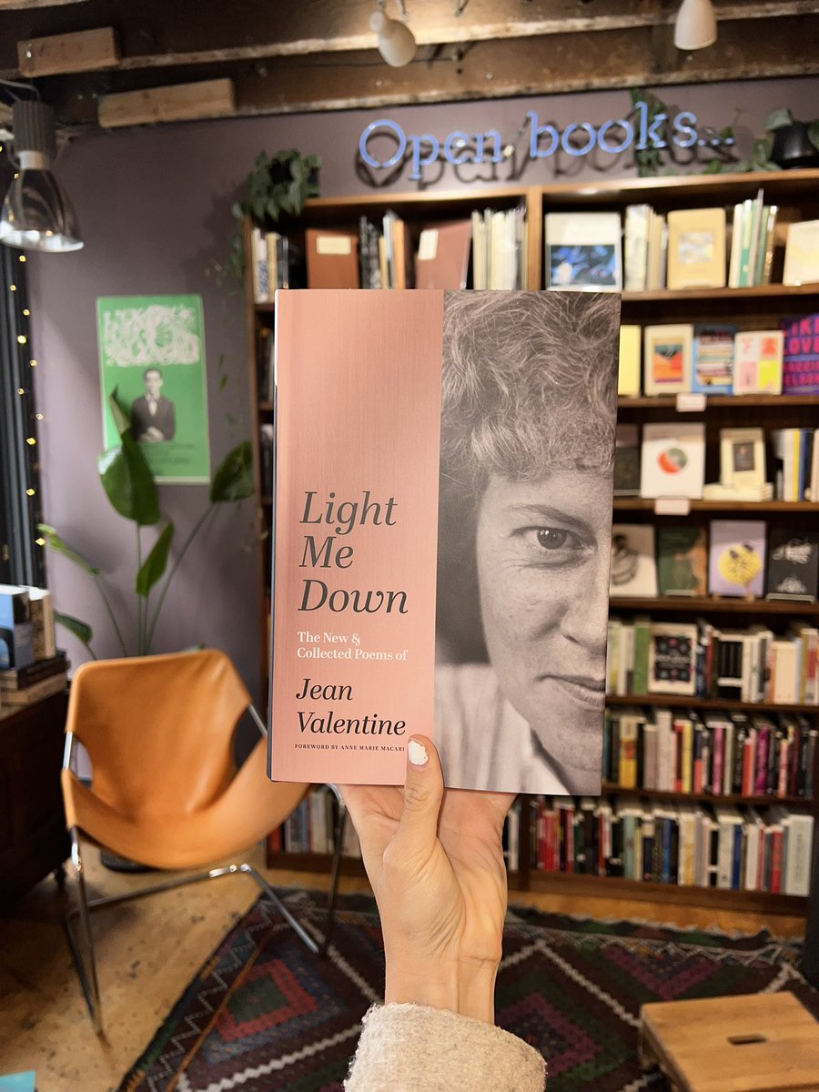 “Breath entering, leaving the leaf,” -Jean Valentine, Light Me Down: New & Collected Poems (@AliceJamesBooks) …n-books-a-poem-emporium.myshopify.com/products/valen…