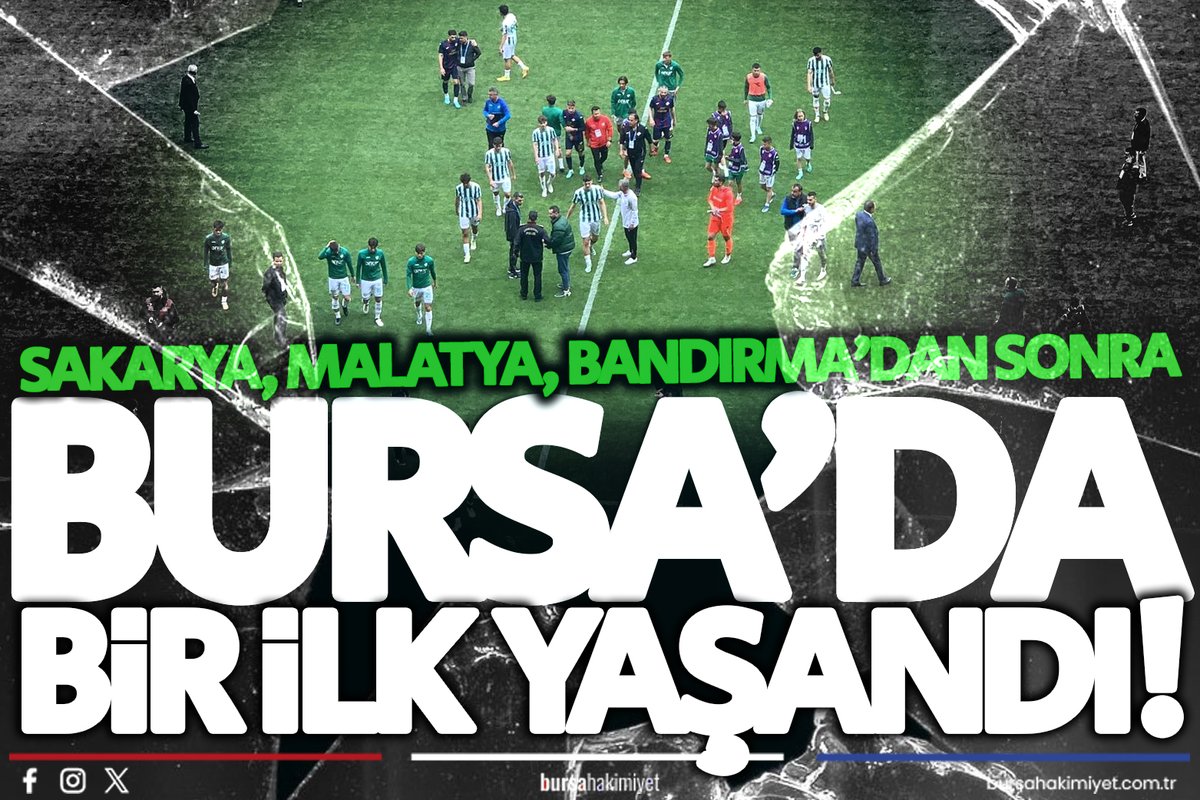 ⁉️ Sakarya, Malatya, Bandırma'dan sonra, #Bursa'da bir ilk yaşandı! tinyurl.com/4ajpakn2