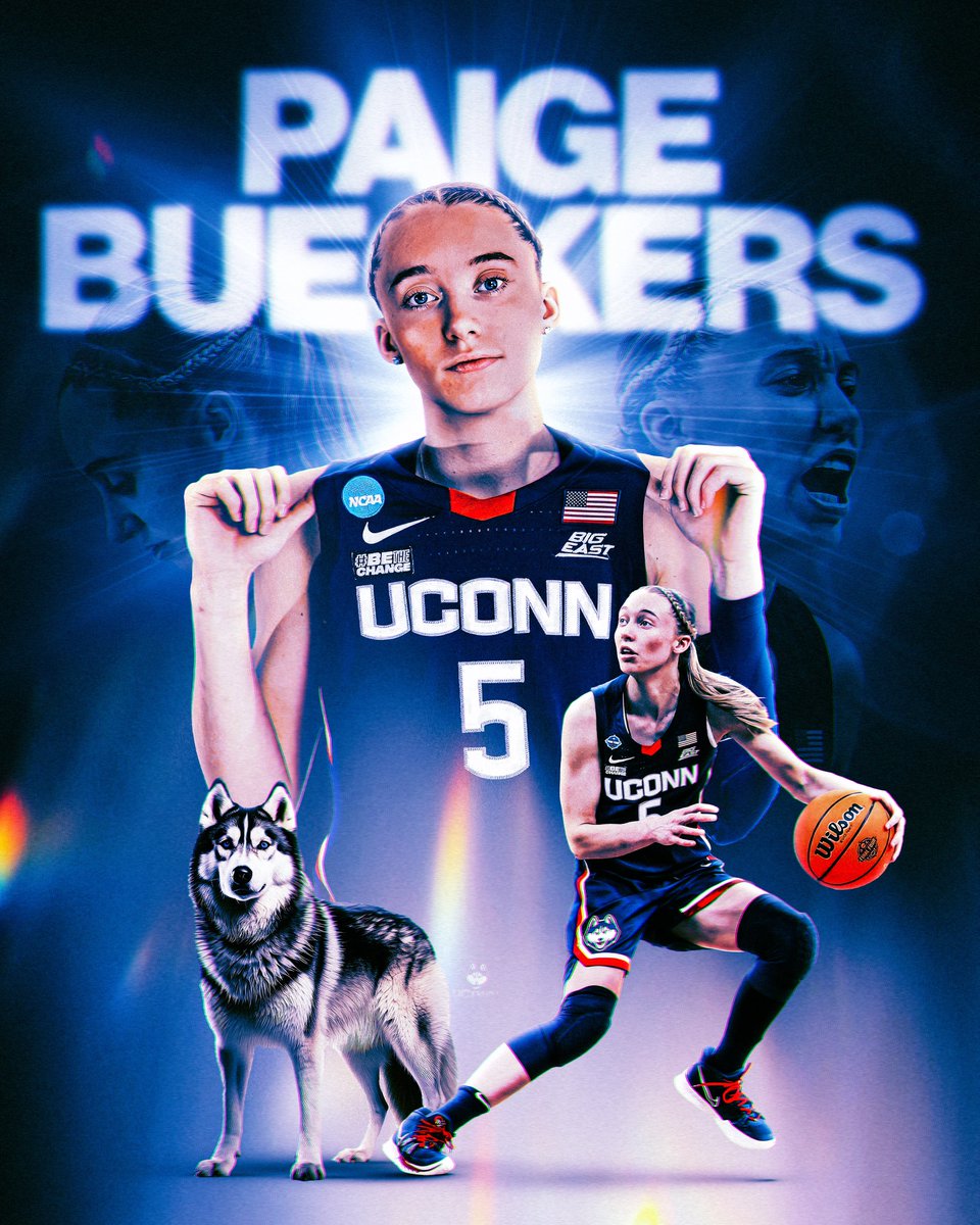 Paige Bueckers 🎨 Setbacks only set the stage for comebacks. After ACL tear sidelined her, @paigebueckers1 defied doubters: 21.8 PPG (career-high) Big East POY Big East tourney MOP Led Huskies to Final 4 What a season. #paigebueckers #bleedblue #UConn #Huskies #smsports