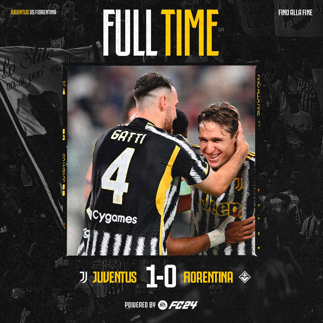 FT |⌛️| Vittoria e 3️⃣ punti fondamentali 💪🏻⚪️⚫️ #JuveFiorentina