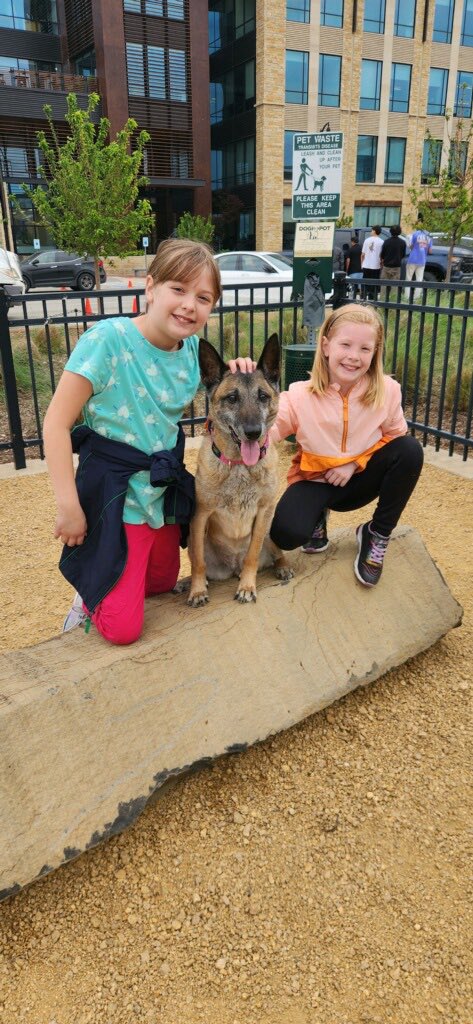 Project K-9 Hero Program Member, K-9 Sonya, enjoying a Sunday afternoon with her Family in Texas!