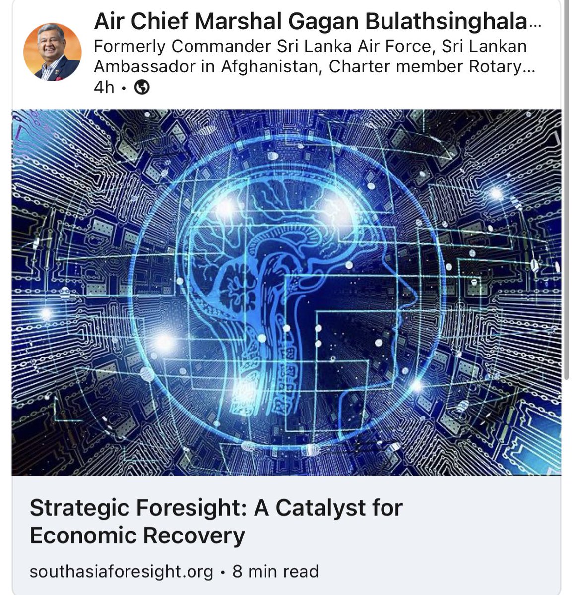 Read our SAFN Senior Fellow ACM Bulathsinghala’s latest commentary 👉 southasiaforesight.org/strategic-fore… @MillenniumProj #strategicforesight #futuresresearch #southasia #SriLanka