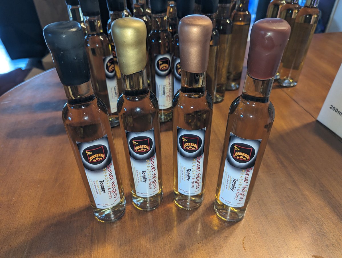 And the day before the big event, the still meads 'Totality' are finished packaging.