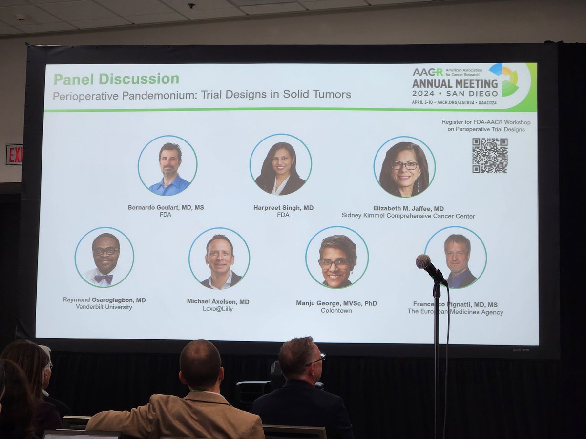 'I want the minimum treatment for maximum benefit.' ~@manjuggm, when asked for her response to data presented by speakers on overtreatment, need for biomarkers to predict treatment response, and trial design that help us find these answers. #AACR24