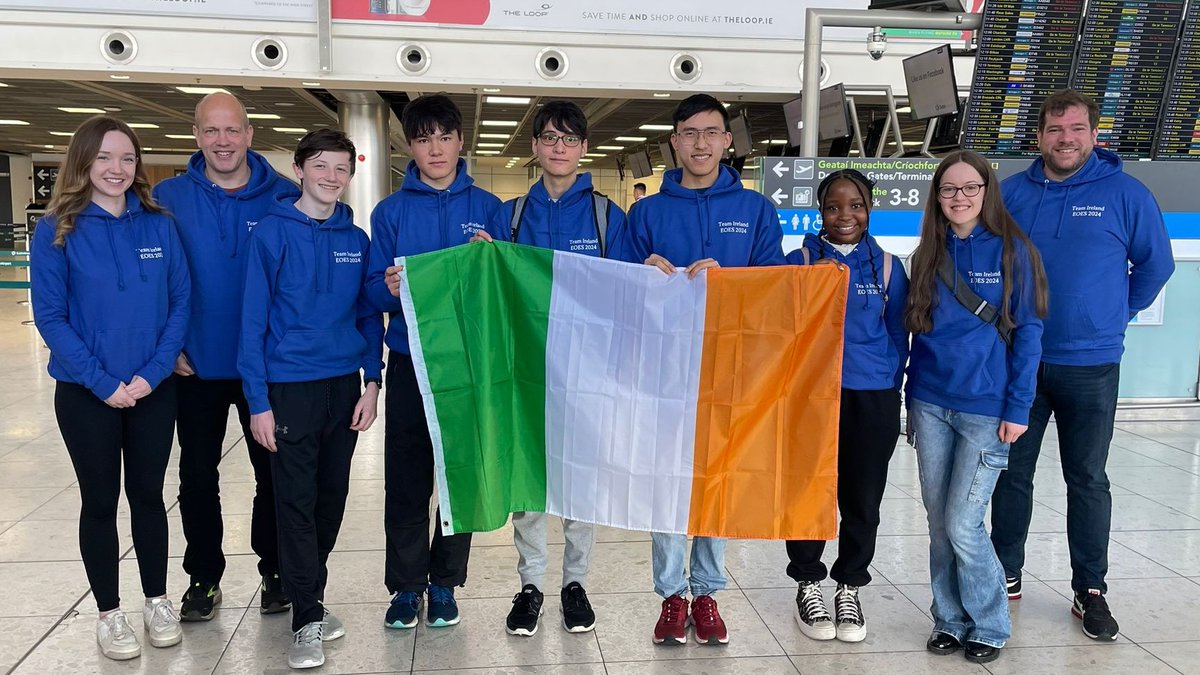 Team #Ireland on our way to the #Luxembourg for #EOES 2024! After a busy few months and a lot of hard work from several schools within @DCUFSH, @CASTeL_DCU, but especially the students representing Team Ireland, we're finally here! A busy but fun few days ahead.