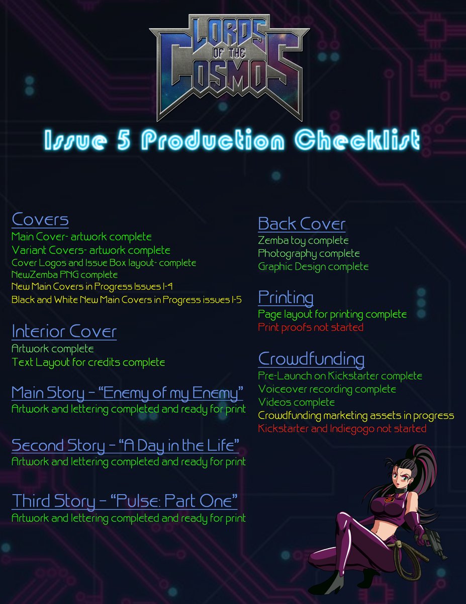 April update on #lordsofthecosmos moving towards crowdfunding and printing with a new checklist.  Get signed up for the pre-launch now! kickstarter.com/projects/21465… …Issue five will be ready to print the day it goes live on <a href="/Kickstarter/">Kickstarter</a> and <a href="/Indiegogo/">Indiegogo💡</a>