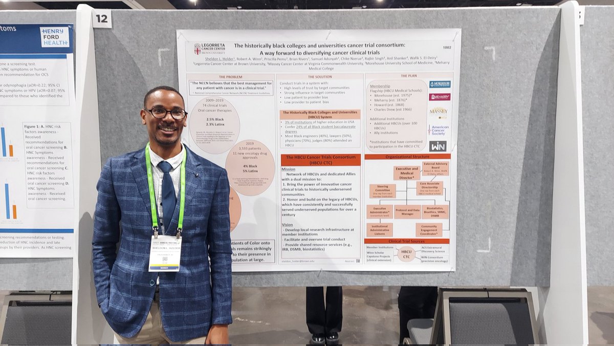 Introducing the HBCU Cancer Trials Consortium #HBCUCTC - The way forward for diversifying cancer clinical trials. Section 41 poster 12. Come learn more. @BrownUCancer @weldeiry @DrRobWinn @WinnAwards @AACR #AACR24
