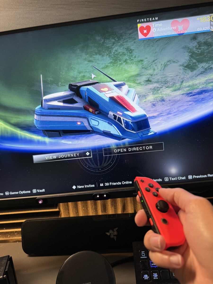“Hey time didn’t you get a week ban for doing weird shit??” Yeah anyways let’s play PVP with Joycon gyro aiming and eye track aiming AT THE SAME TIME LOL This will go great 👉 twitch.tv/stadiatime