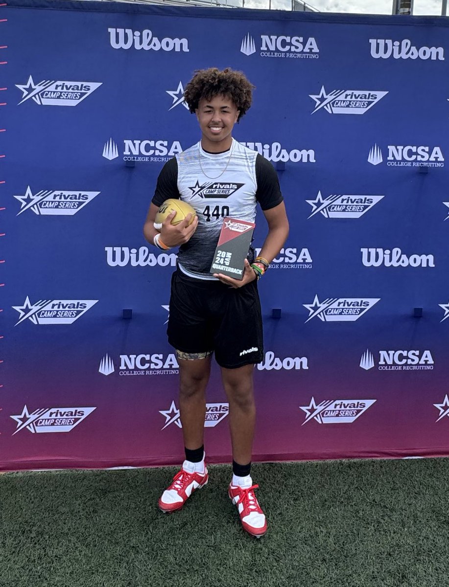 Big shoutout to 2026 4⭐️QB Michael Clayton II for getting MVP of the @RivalsCamp!!!! 🔥🔥🔥🔥🔥🔥🔥🔥🔥🔥🔥🔥🔥