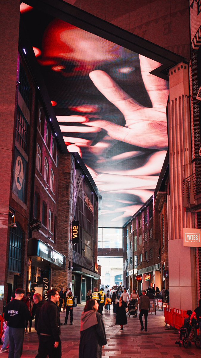 New mahoosive screen in the Printworks