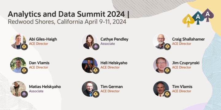 The Analytics and Data Summit 2024 will take place at the Oracle Conference Center in Redwood Shores, California April 9-11, 2024. Register now 👉 social.ora.cl/6016ZdHL2 @AnalyticandData