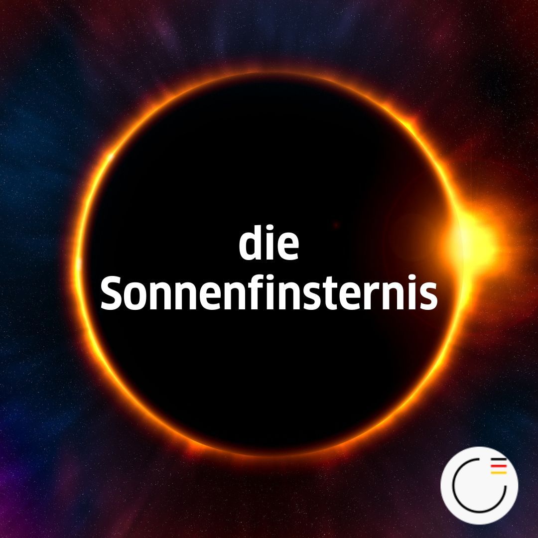 WORT DER WOCHE: 
Morgen kannst du eine totale ⚫ #Sonnenfinsternis in Nordamerika erleben. Der Finsternispfad verläuft über #Mexiko, die Vereinigten Staaten und #Kanada. 
ℹ️ Totale Sonnenfinsternis: Der Mond schiebt sich zwischen Sonne und Erde und verdeckt vollständig die Sonne.