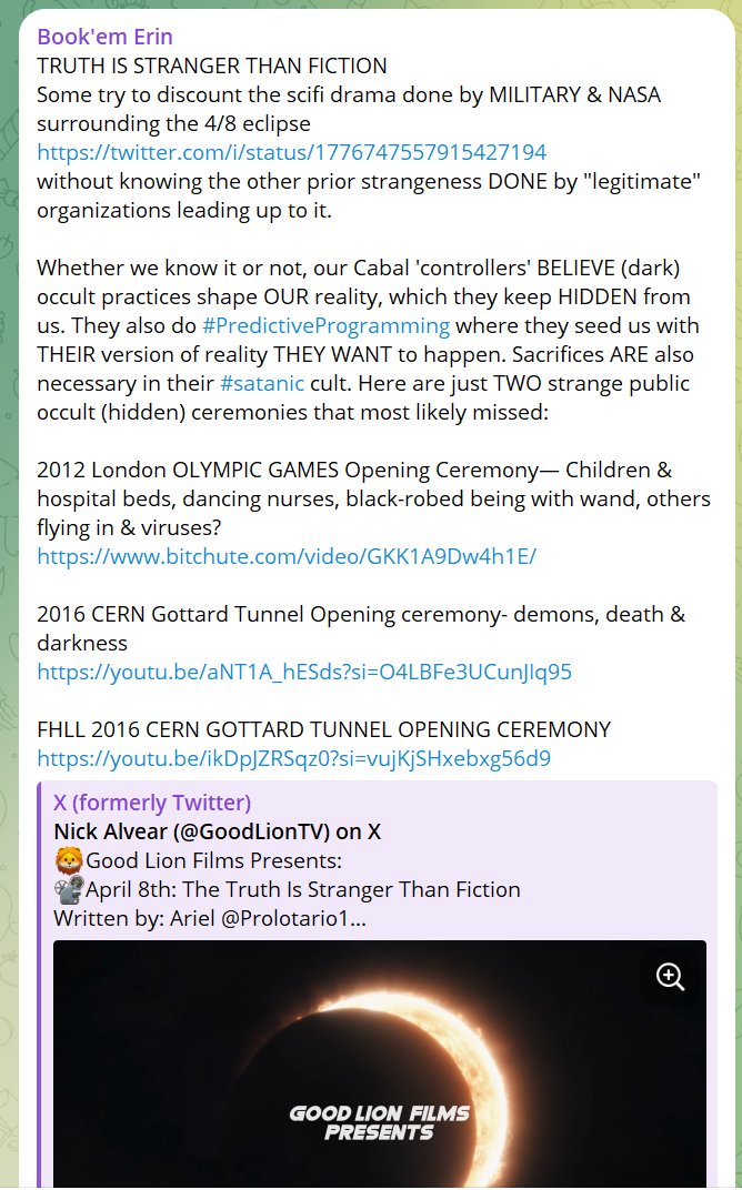 The dark occult BELIEVES their ceremonies w/ sacrifice produce THEIR desirable results. Just look at the (((very dark))) 2012 London Olympic & CERN Gottard Tunnel opening ceremonies. Worse, they've infiltrated EVERYTHING to keep us 'in the dark'. #KnowBetter #TruthShallPrevail