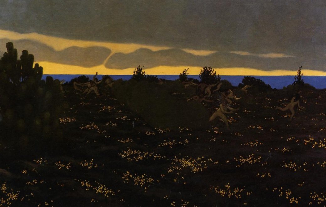 'Twilight.' (1904) Of all the artists linked to the Nabis, Félix Vallotton was one of the most peripheral, keeping a distance that isolated him to some degree from the other artists in the group yet still occasionally exhibiting with them. His connection to the group was…