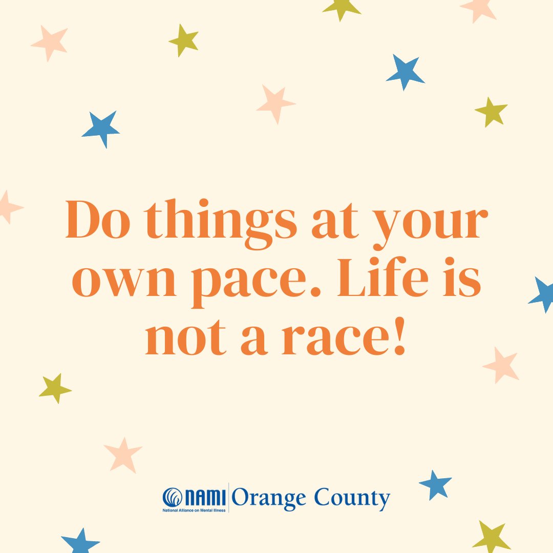 Take a breathe, slow things down, and give yourself a break. This self-care Sunday we want to remind our community that everyone is on their own life path, be kind to yourself with your journey! #NAMI #NAMIOC #NAMIOrangeCounty #SelfCare #SelfCareSunday #SelfLove #affirmation