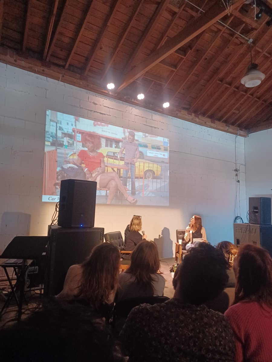 Kim Gordon & Rachel Kushner discuss Burnett's MY BROTHER'S WEDDING (1983) and Schultz's CAR WASH (1976) at @2220Arts to cap the Inaugural edition of the LA Festival of Movies rn. An unexpected dialogue to say the least.