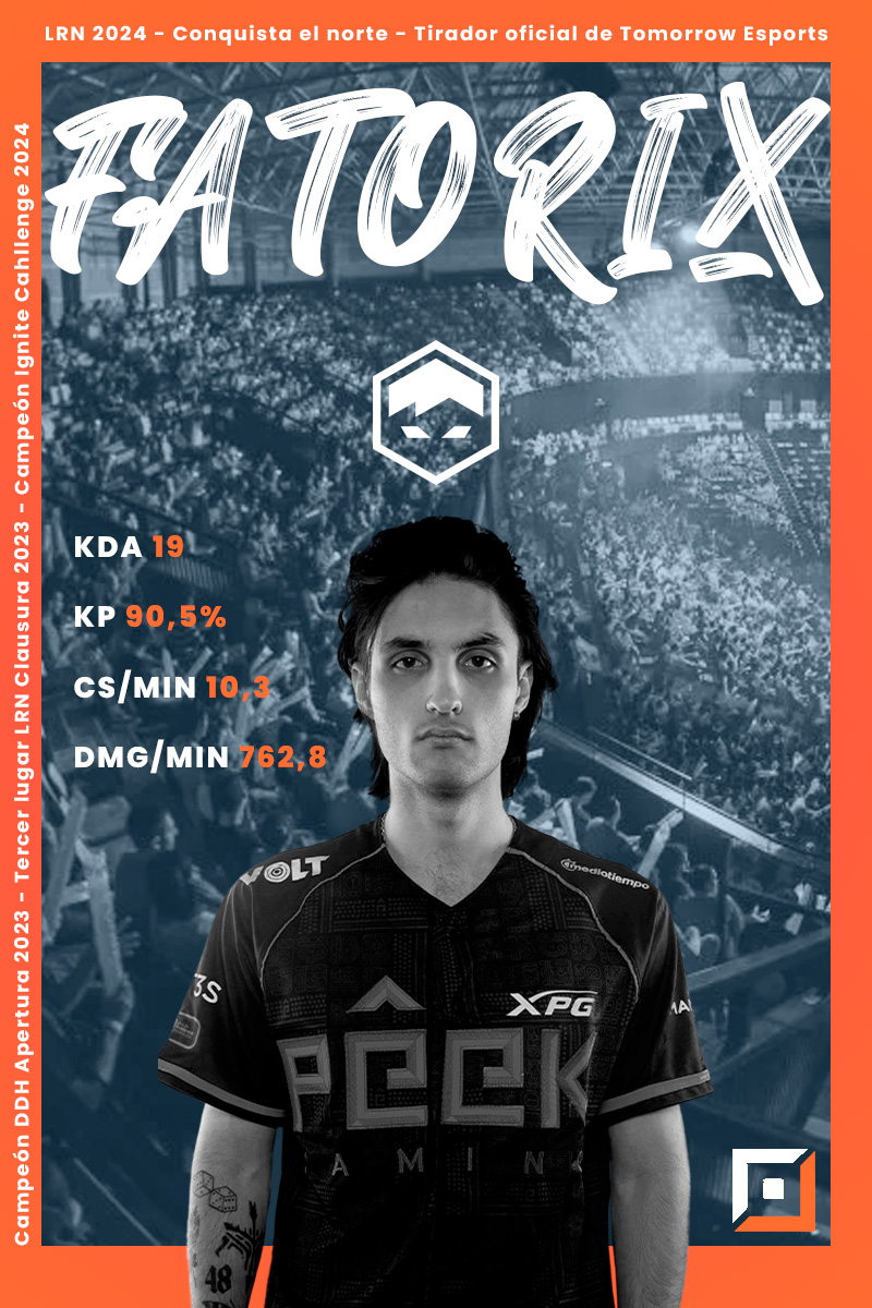 Mi equipo de la semana de las primeras jornadas de la <a href="/lvplolnorte/">LVP LoL Norte</a> (tomando solo un jugador por equipo)
Putín <a href="/3vTeamLOL/">3V Team</a> 
Jean <a href="/WaiaSnikt/">Waia Snikt</a> 
Intensitive @osaka__gg 
Fatorix <a href="/TMREsports/">TMR Esports</a> 
Baula <a href="/fuegocw/">Fuego</a>