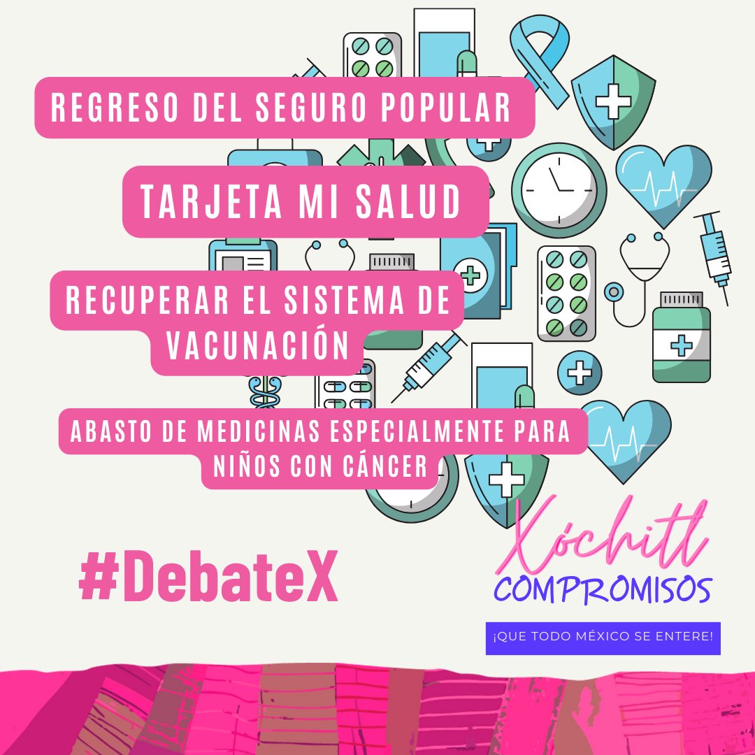 Con Xóchitl Presidenta el Gobierno Federal te pagará las medicinas y el hospital privado si el hospital público como hoy con Morena no te puede atender. 

#DebateX #DebatePresidencial