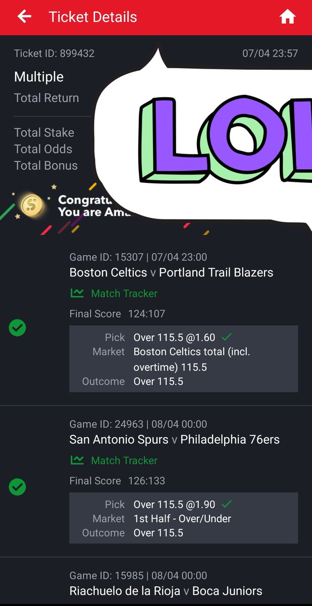 Jonzingboii's tweet photo. @BETFUSE1 thanks 👍💯 https://t.co/0X9Kow59mY