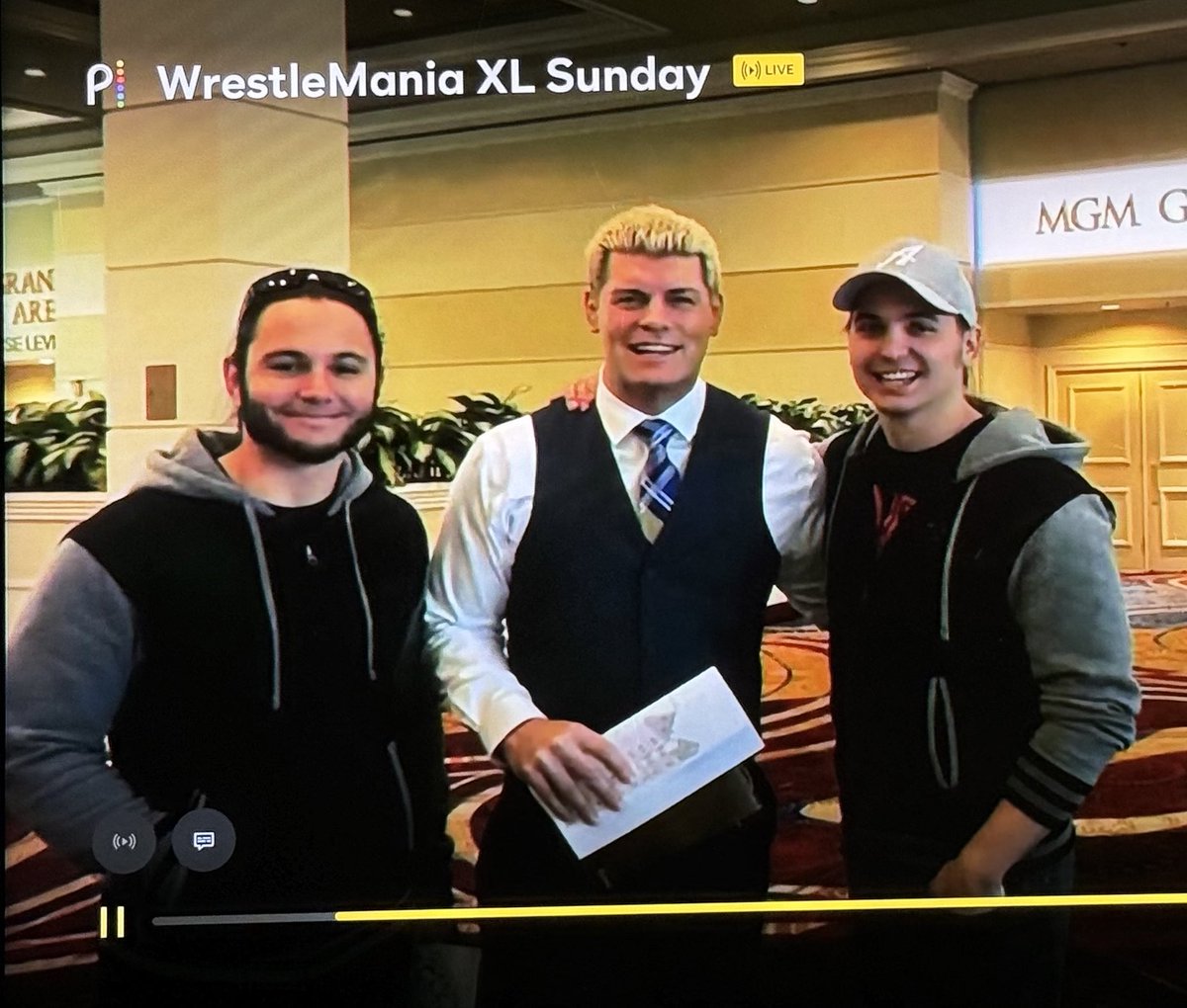 _kennythoughts's tweet photo. THE YOUNG BUCKS MAKE THEIR FIRST WRESTLEMANIA APPEARANCE https://t.co/F9MjOmTj1B