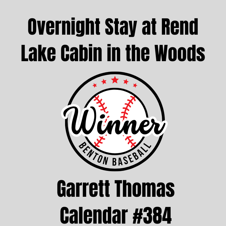 btownbaseball1's tweet photo. Sorry for the late post but today's winner of an overnight stay at Rend Lake Cabin in the Woods is Garrett Thomas. Congratulations Garrett! https://t.co/yvRgQUQzKk