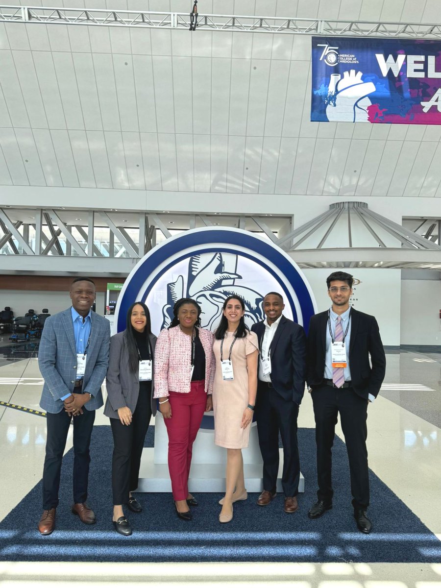 Elated to be at #ACC24, representing @HowardU. Grateful to the honorable @DrQuinnCapers4 for championing diversity and guiding us young aspirants. Would not have been possible without my invaluable mentor @uroojmd1. You were deeply missed! #CardioTwitter #CardioX