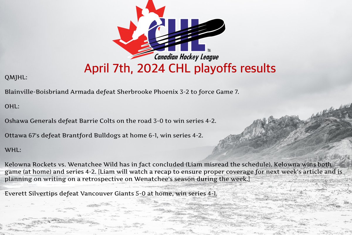 Alright, let's make it easy. Here's a graphic. #OHL #WHL #QMJHL #OHLPlayoffs #WHLPlayoffs #QMJHLPlayoffs #MemorialCup #hockeylife #HockeyTwitter