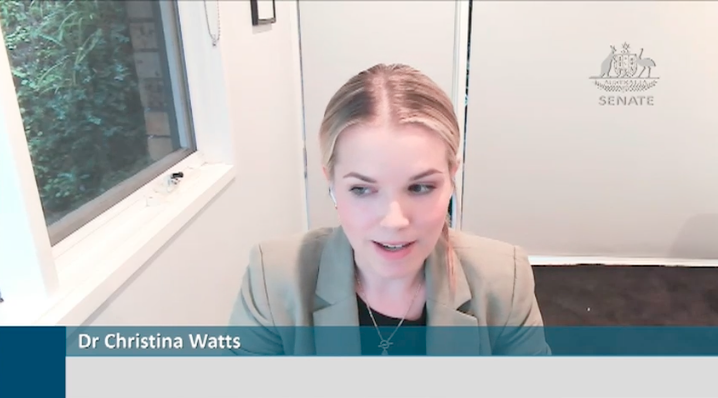 Live now | Catch @WattsChrissy90 appearing before Senate today regarding 'Access to Australian Parliament House by lobbyists' Stream live: aph.gov.au/News_and_Event… @Sydney_Uni @syd_health @CCNewSouthWales #auspol #genvape