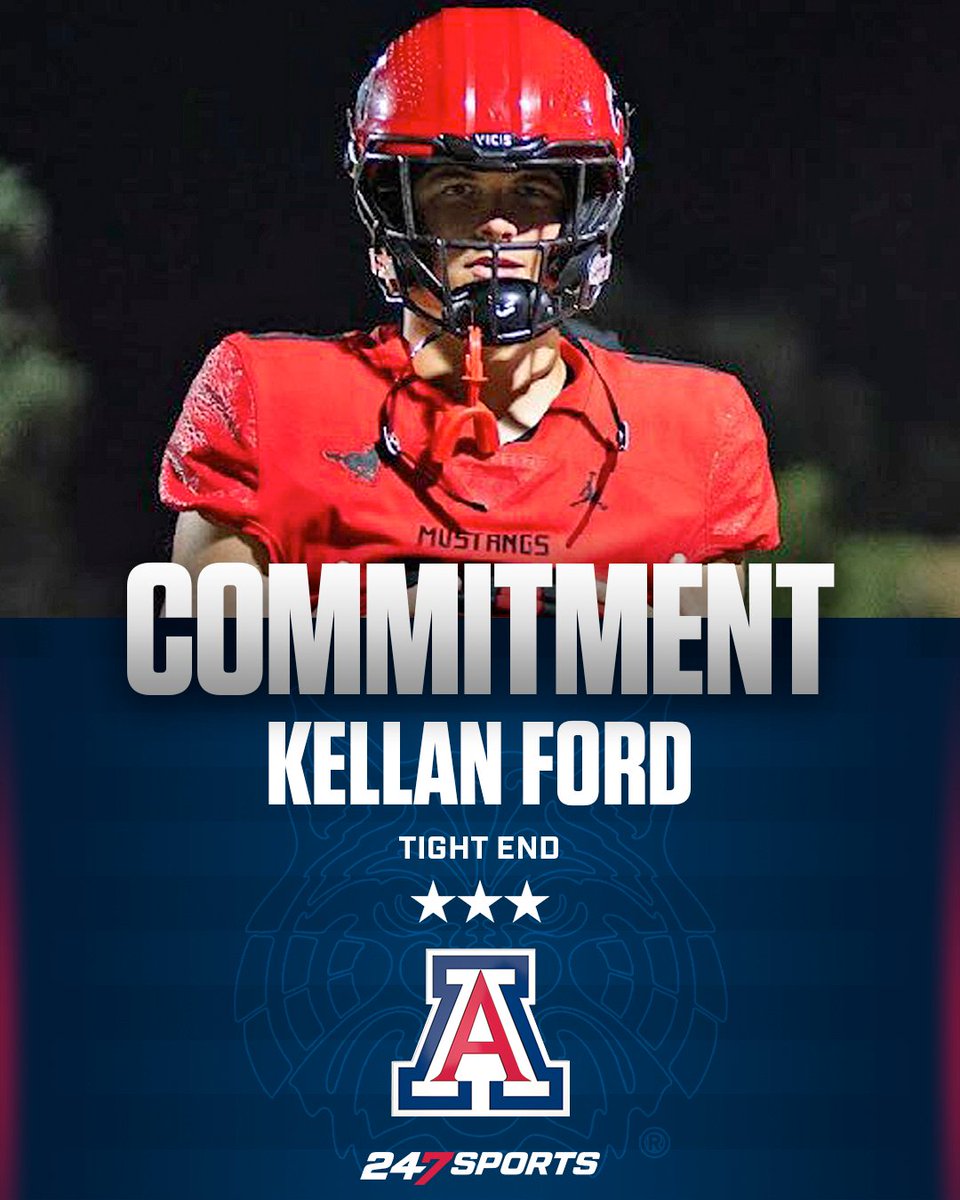 Arizona has landed a commitment from Danville (Calif.) Monte Vista tight end Kellan Ford, one of the top prospects in Northern California in 2025 247sports.com/player/kellan-…